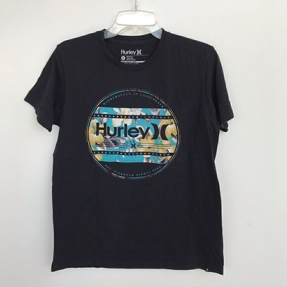 Hurley Hawaiian Print Shark T-shirt size Medium - Picture 6 of 6